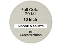 10 Inch Circle Indoor Magnets - 20 Mil