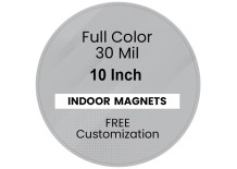 10 Inch Circle Indoor Magnets - 35 Mil