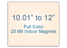 10.01 to 12 Square Inches Indoor Magnets - 25 Mil