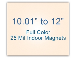 10.01 to 12 Square Inches Indoor Magnets - 25 Mil
