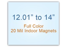12.01 to 14 Square Inches Indoor Magnets - 20 Mil