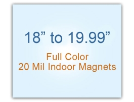 18.01 to 20 Square Inches Indoor Magnets - 20 Mil