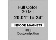 20.01 to 24 Square Inches Indoor Magnets - 35 Mil