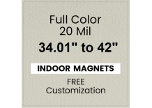 34.01 to 42 Square Inches Indoor Magnets - 20 Mil