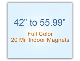 42.01 to 56 Square Inches Indoor Magnets - 20 Mil