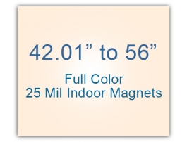 42.01 to 56 Square Inches Indoor Magnets - 25 Mil