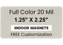 Magnet - 1.25x2.25 Round Corners - 20 mil