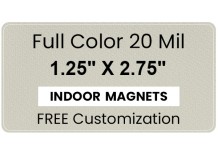 Magnet - 1.25x2.75 Round Corners - 20 mil