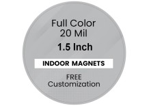 Magnet - 1.5 Inch Diameter Circle - 20 mil