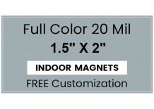 Magnet - 1.5x2 Square Corners - 20 Mil