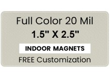Magnet - 1.5x2.5 Round Corners - 20 mil