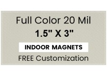 Magnet - 1.5x3 Square Corners - 20 mil