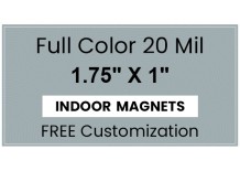 Magnet - 1.75x1 Square Corners - 20 Mil