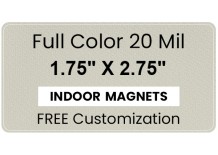 Magnet - 1.75x2.75 Round Corners - 20 Mil