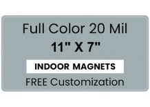 Magnet - 11 x 7 Round Corners - 20 mil