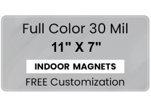 Magnet - 11 x 7 Round Corners - 35 mil
