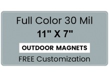 Magnet - 11 x 7 Round Corners - 35 mil - Outdoor Safe