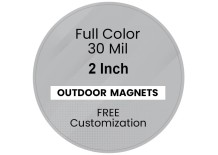 Magnet - 2 Inch Diameter Circle- 35 mil - Outdoor Safe