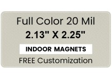 Magnet - 2.125x2.25 Round Corners - 20 mil