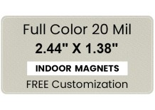 Magnet - 2.4375x1.375 Round Corners - 20 Mil