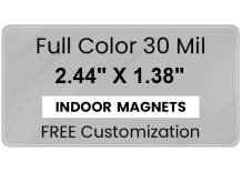 Magnet - 2.4375x1.375 Round Corners - 35 mil