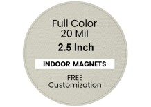 Magnet - 2.5 Inch Diameter Circle - 20 Mil
