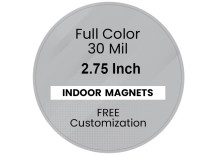 Magnet - 2.75 Inch Diameter Circle - 35 mil