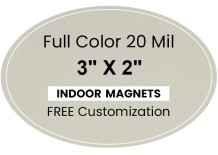 Magnet - 2x3 Oval Shape - 20 mil