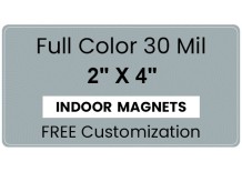 Magnet - 2x4 Round Corners - 35 mil