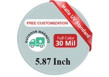 Magnet - 5.875 Inch Diameter Circle - 35 mil - Outdoor Safe