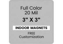 3x3 Round Corners Indoor Magnets - 20 Mil