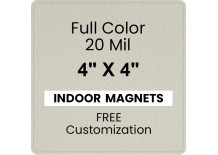 4x4 Round Corners Indoor Magnets - 20 Mil