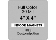 4x4 Round Corners Indoor Magnets - 35 Mil