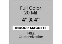 4x4 Square Corners Indoor Magnets - 20 Mil